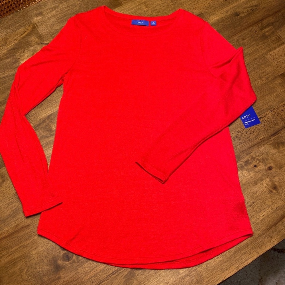 Apt. 9 Women's Vibrant Red Crew Neck Sweater - Size Small - NWT